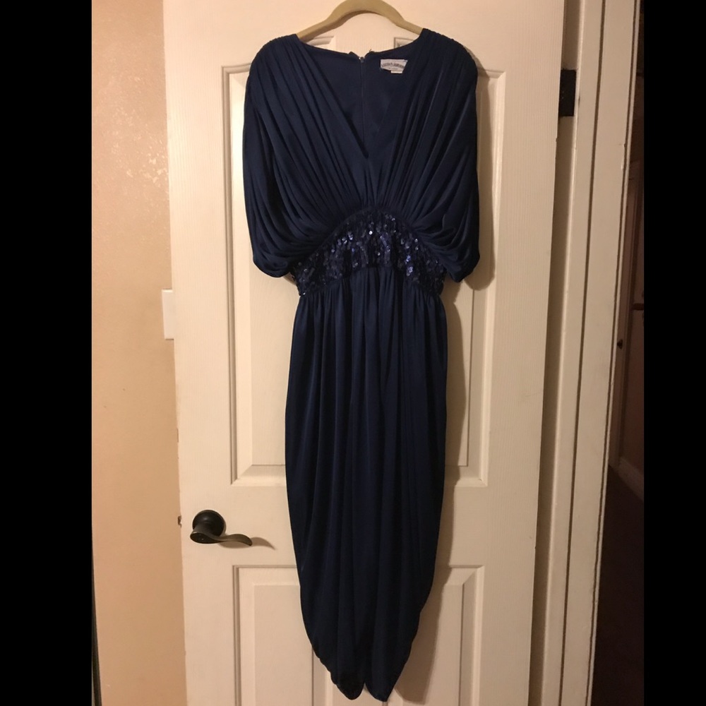 Blue Vintage Drape Dress Lucero 11/12